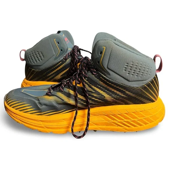 Hoka One One - Women's Speedgoat Mid 2 GTX Trail Hiking Shoes Blue - Sz 9 - Picture 5 of 7